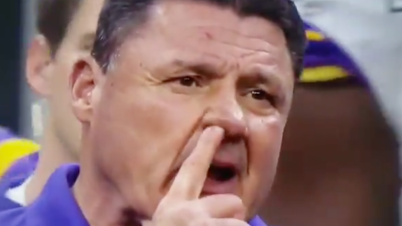 LSU's Ed Orgeron celebrates CFP national title with, wait for it, a ham  sandwich 