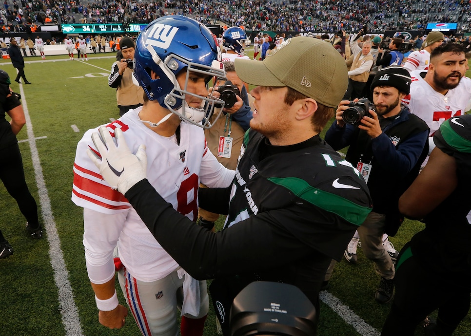 Sam Darnold riding high after Jets beat Giants and improve to 2-7