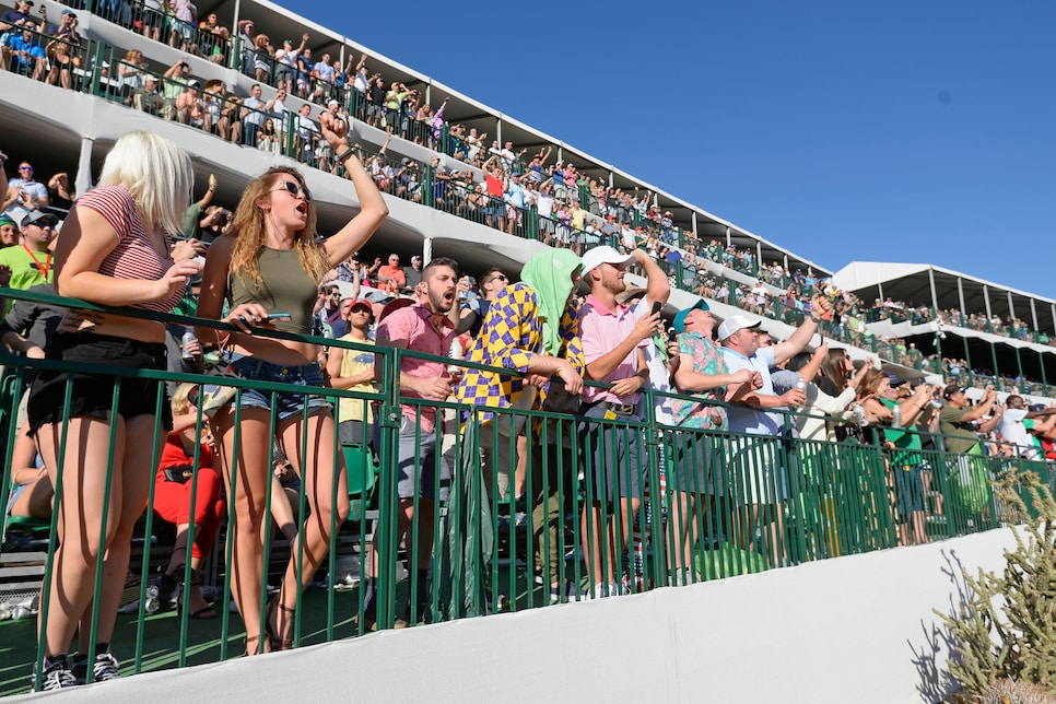 during the third round of the Waste Management Phoenix Open at TPC Scottsdale on February 3, 2018 in Scottsdale, Arizona.