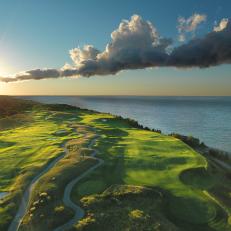 this photography was the best surprise !!  I hooked up with Aerial Imagery Works for my shoot at Bay Harbor Golf Club and we mounted my Hasselblad H3D-50 with a 35mm lens on the drone that they built.  This aerial photograph of The Links at Bay Harbor was taken just as the sun was setting.