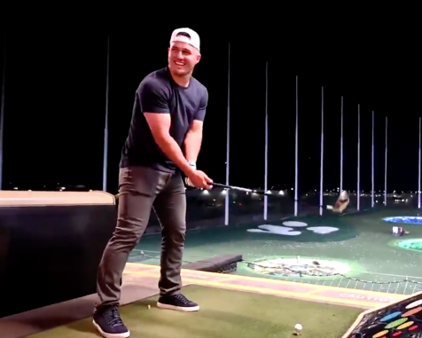 There is a distinct possibility that Mike Trout hit this golf ball to Mars