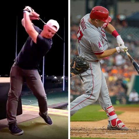 What any golfer can learn from Mike Trout's powerful golf swing