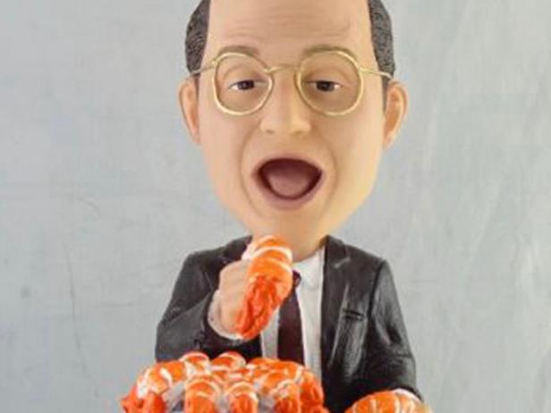 The George Costanza bobblehead the Jacksonville Jumbo Shrimp are giving  away on Seinfeld Night belongs in the Louvre, This is the Loop