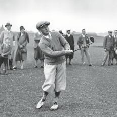 Bobby Jones of the United States in practise before the start of the Open Golf Championship at St. Andrews, 9th July 1927.(Photo by Kirby/Topical Press Agency/Allsport/Hulton/Archive