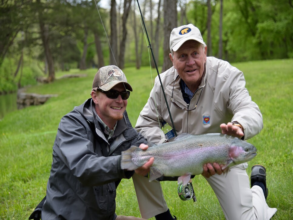 Rainbow Trout Pattern Patch Hat - Wyoming Fly Fishing Hat