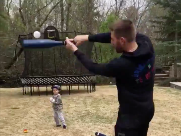 Freddie Freeman taking his three-year-old son deep is the video we all