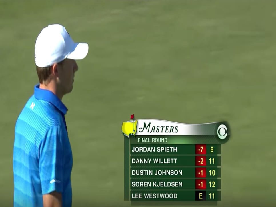 Jordan spieth deals masters scores