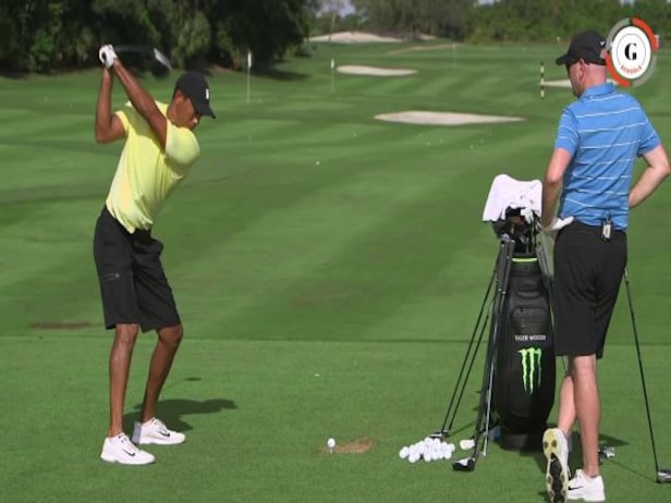 A sneak peek at a Tiger Woods practice session | Instruction | Golf Digest