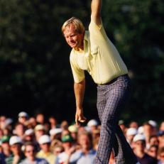 Jack Nicklaus Birdies On The 17th Hole During The 1986 Masters Tournament  (Photo by Augusta National/Getty Images)