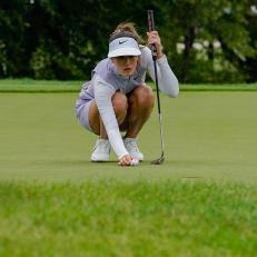 CHASKA, MN - JUNE 21: Michelle Wie of USA   at the 2nd hole during the second round of the 2019 KPMG Women\'s PGA Championship on June 21, 2019 at the Hazeltine National Golf Club in Chaska, MN. (Photo by Bryan Singer/Icon Sportswire via Getty Images)