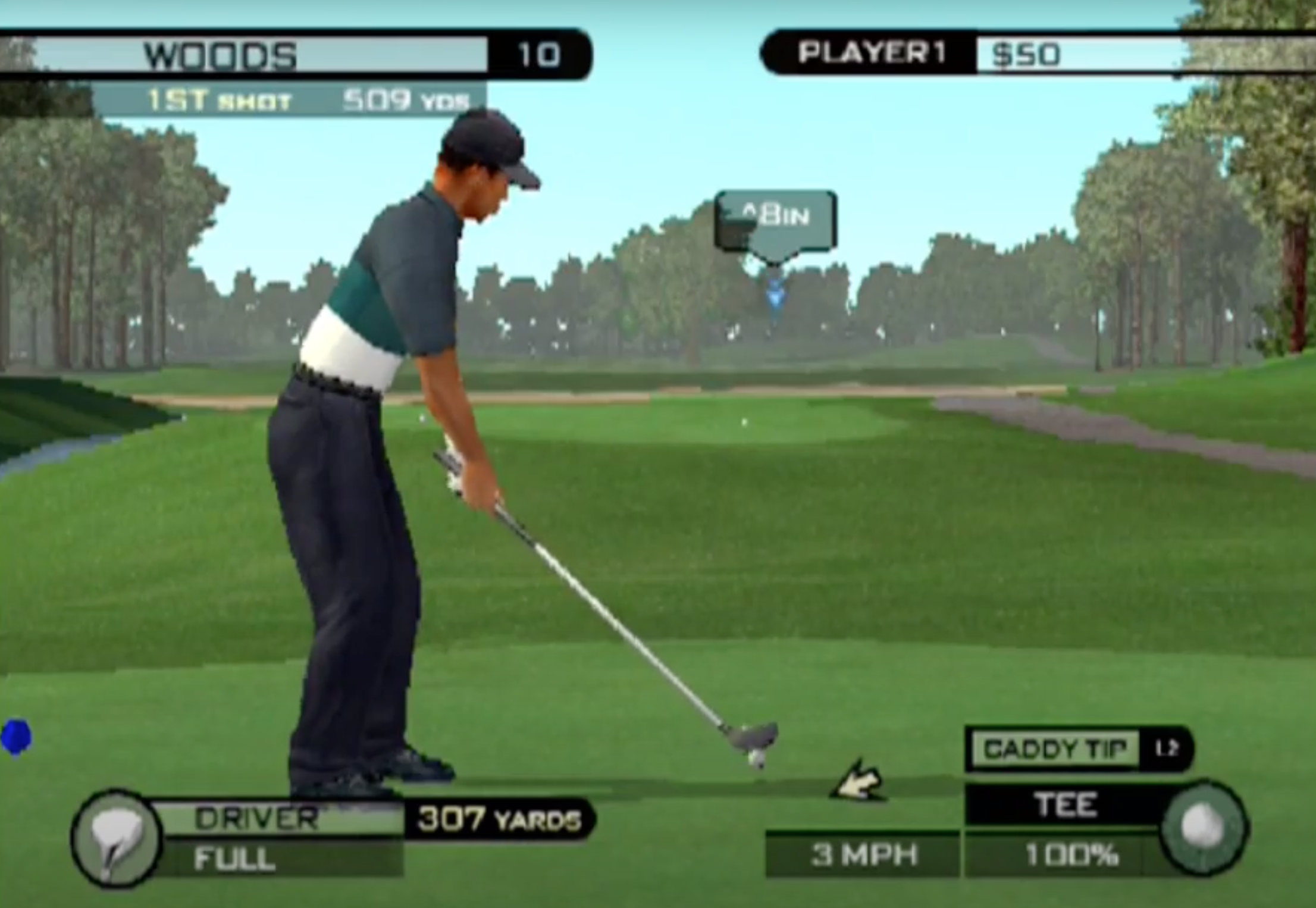 how to change your avatar on tiger woods pga tour 2003 ps2