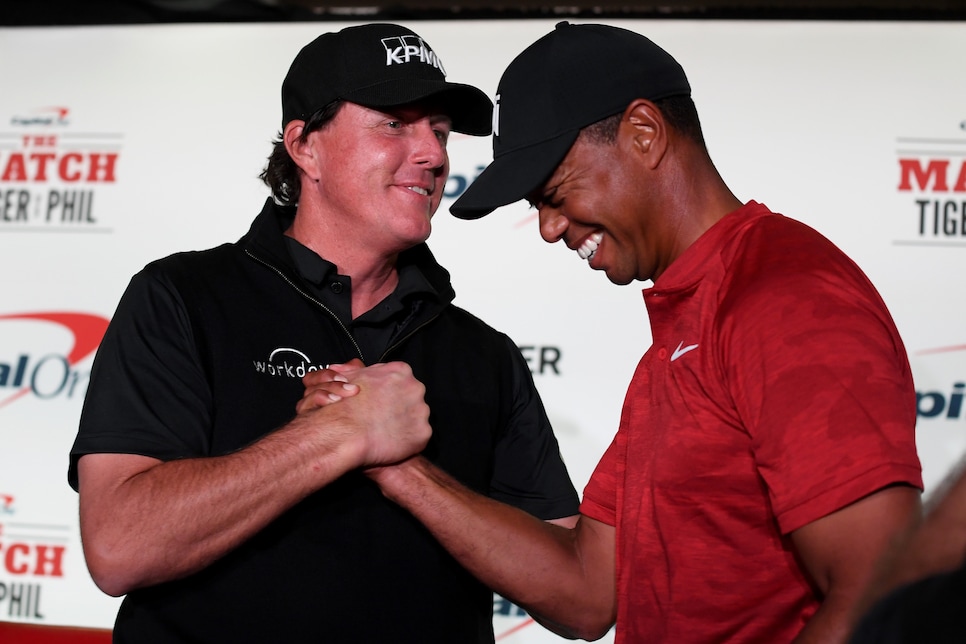 Phil Mickelson Promises More Trash Talk In Charity Match Tiger And I Clamped Up The First Time Golf News And Tour Information Golfdigest Com