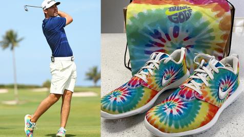 Matthew Wolff's tie-dye Nike shoes turned heads at Seminole—here's the story behind them