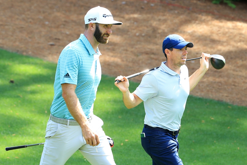 Dustin Johnson Rory McIlroy