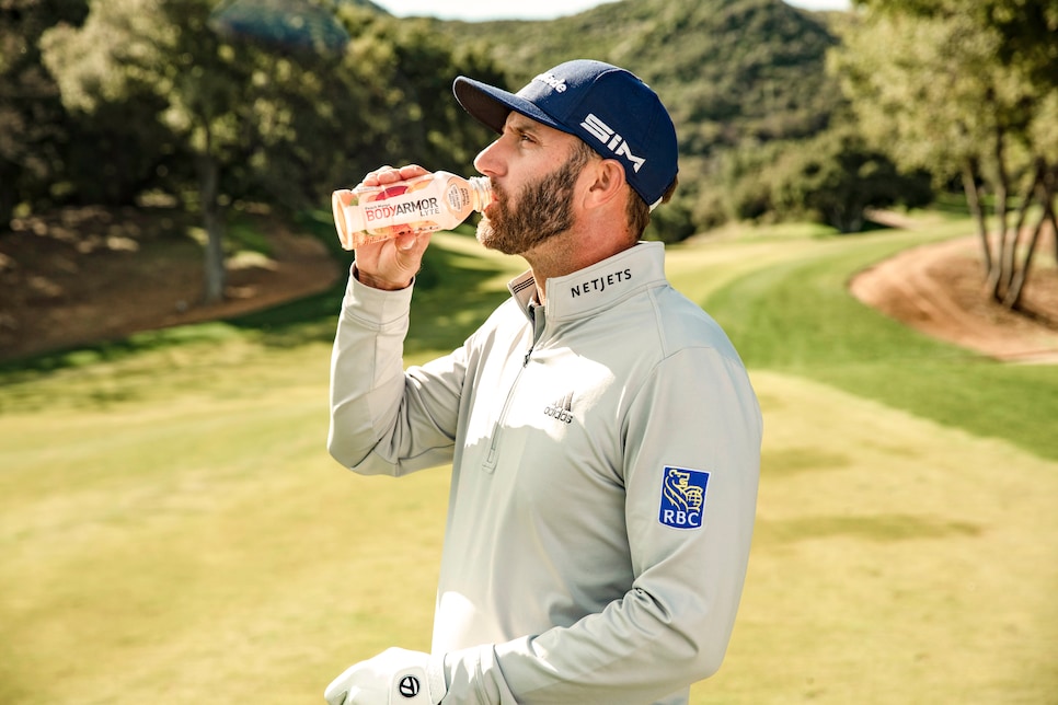 /content/dam/images/golfdigest/fullset/2020/05/brittany/Dustin Johnson x BODYARMOR 3.jpg