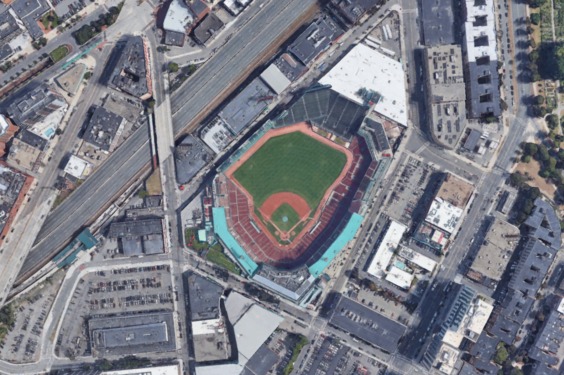 Can you guess every MLB ballpark by its satellite image? | This is the