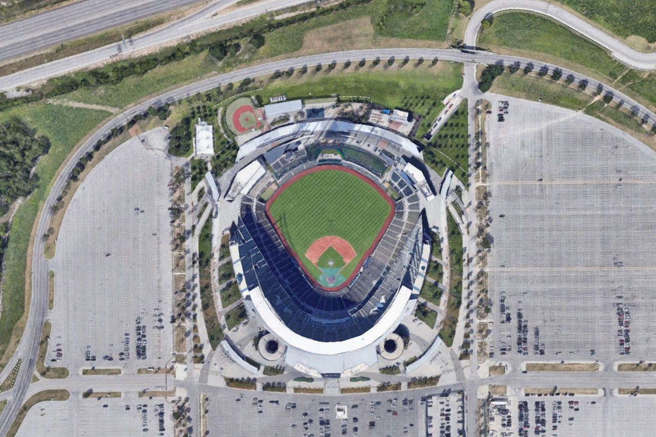 Can you guess every MLB ballpark by its satellite image?