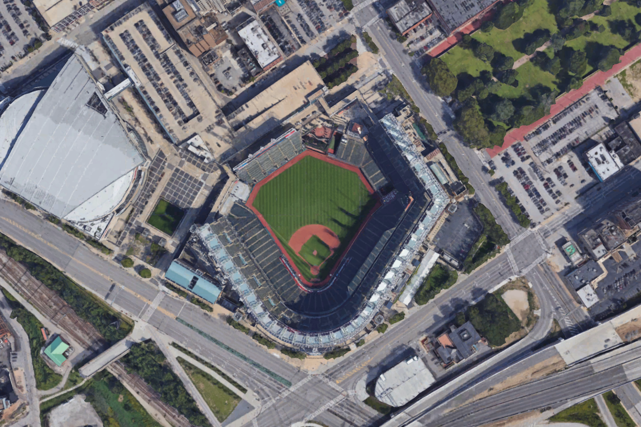 Can you guess every MLB ballpark by its satellite image?