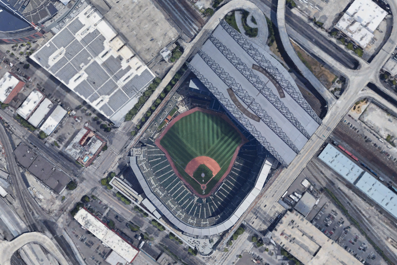 Can you guess every MLB ballpark by its satellite image?