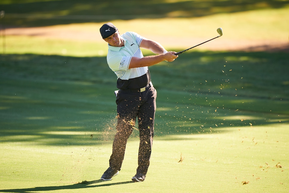 A buffed-out Bryson DeChambeau shoved Colonial in a locker on Thursday ...