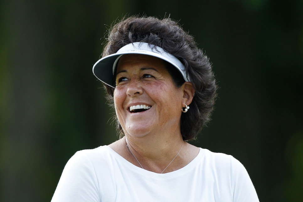 Nancy Lopez Golf Half Finger Tart Lemon Glove