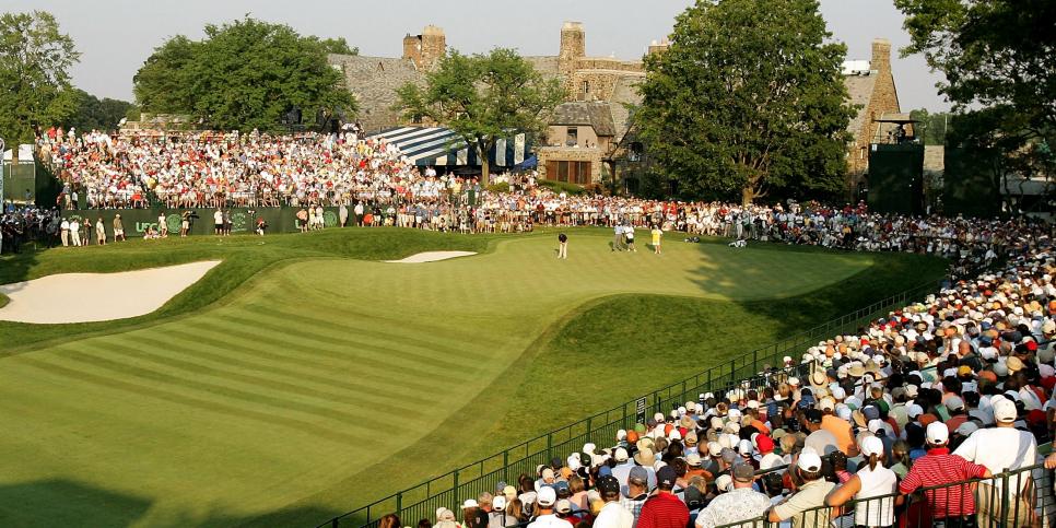 MAMARONECK, NY - JUNE 18:  Colin Montgomerie of Scotland putts on the 18th green during the final round of the 2006 US Open Championship at Winged Foot Golf Club on June 18, 2006 in Mamaroneck, New York. Geoff Ogilvy won the Championship by one stroke.  (Photo by Richard Heathcote/Getty Images)