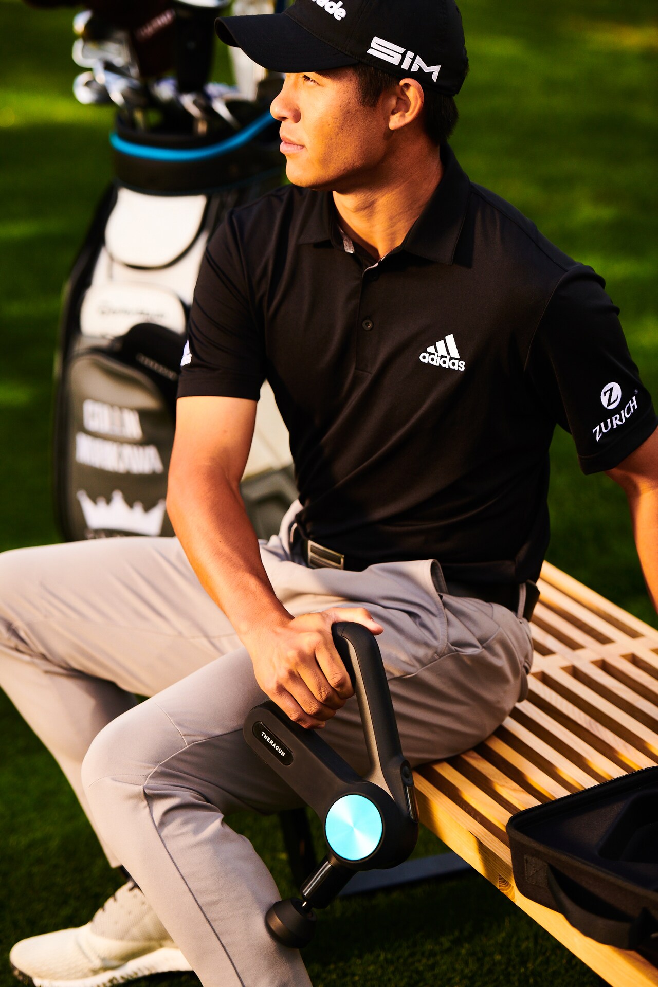 how collin morikawa used percussive massage to prepare for the return to golf golf equipment clubs balls bags golfdigest com