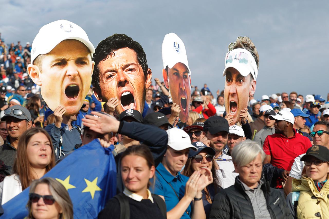 Ryder Cup: Cheesy moment for European team as they don Green Bay