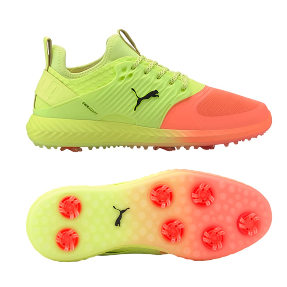 puma neon orange shoes