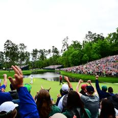 Golf: The Masters: Tiger Woods on No 16 hole during Sunday play at Augusta National.
Augusta, GA 4/14/2019
CREDIT: Kohjiro Kinno (Photo by Kohjiro Kinno /Sports Illustrated via Getty Images)
(Set Number: X162592 TK4 )