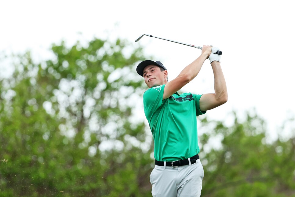 The clubs Viktor Hovland used to win the 2020 Mayakoba ...