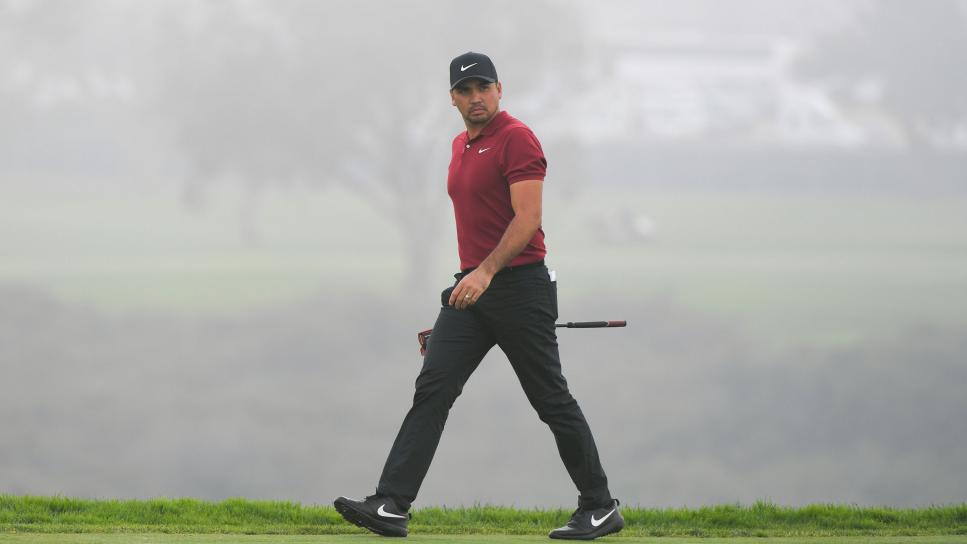 SAN DEIGO, CA - JANUARY 23: Jason Day of Australia walks on the south course 16th green during the first round of the Farmers Insurance Open at Torrey Pines South on January 23, 2020 in San Diego, California. (Photo by Ben Jared/PGA TOUR via Getty Images)