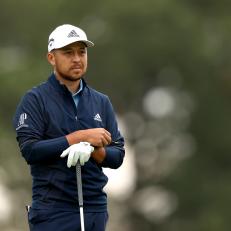 MAMARONECK, NEW YORK - SEPTEMBER 18: Xander Schauffele of the United States looks on from the sixth tee during the second round of the 120th U.S. Open Championship on September 18, 2020 at Winged Foot Golf Club in Mamaroneck, New York. (Photo by Gregory Shamus/Getty Images)