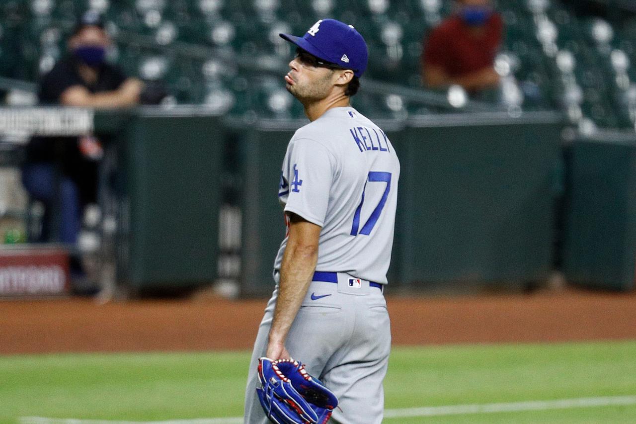 Joe Kelly visits pouty face mural ahead of Dodgers-Astros series - Sports  Illustrated