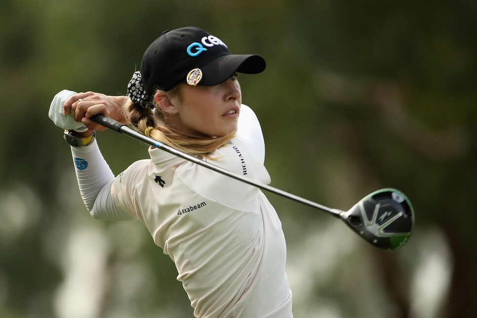 Nelly Korda opens bid for her first major with a 66 to ...