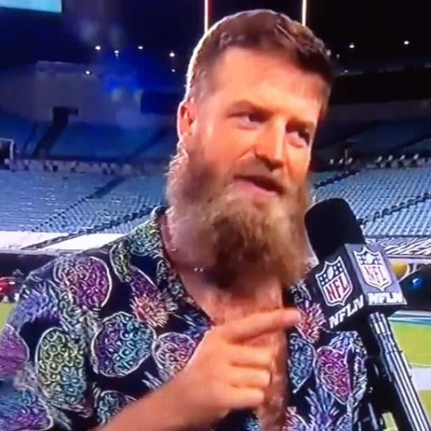 Ryan Fitzpatrick flaunting his chest hair on live TV is your sports  highlight of the night, This is the Loop