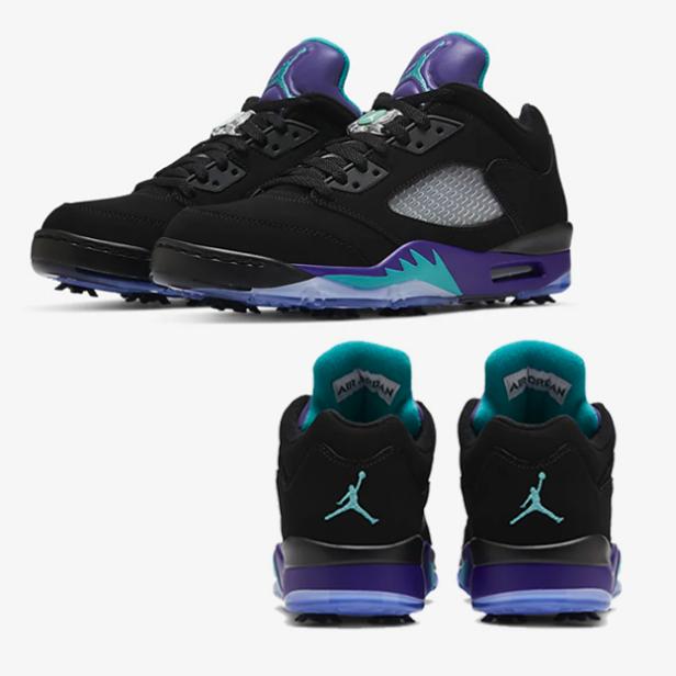 Purple Grape' Air Jordan 5 Golf Shoes 