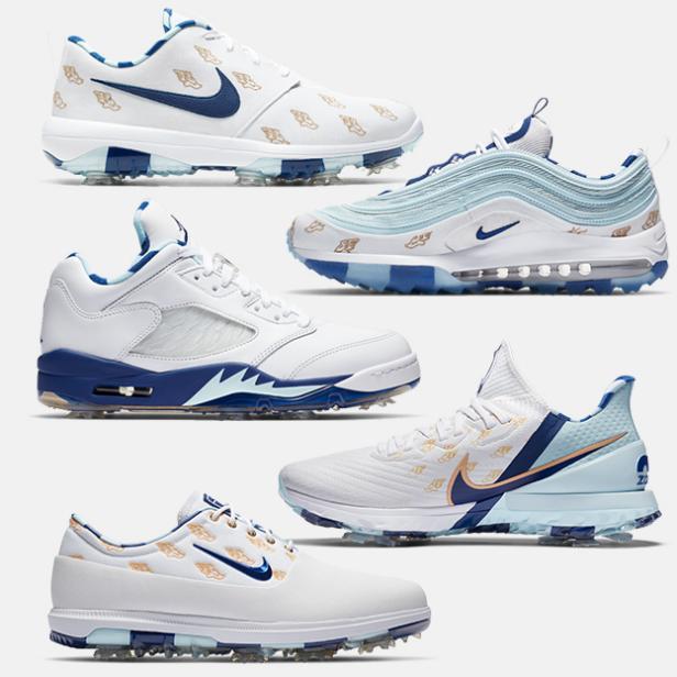 navy nike golf shoes