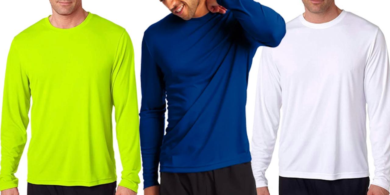 Hanes Sport Cool DRI Long Sleeve Men's Performance T-Shirt