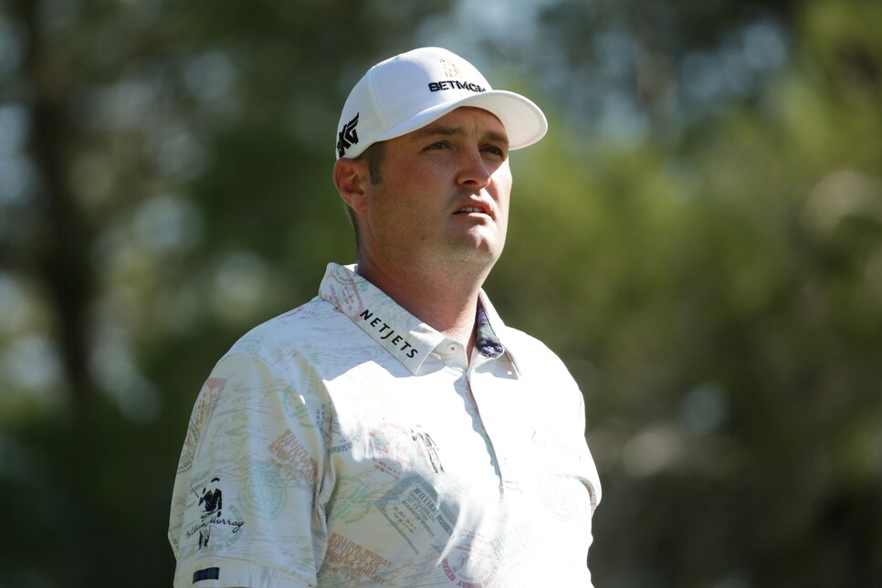 LAS VEGAS, NEVADA - OCTOBER 18: Jason Kokrak of the United States looks on from the 12th tee during the final round of The CJ Cup @ Shadow Creek on October 18, 2020 in Las Vegas, Nevada. (Photo by Jeff Gross/Getty Images)