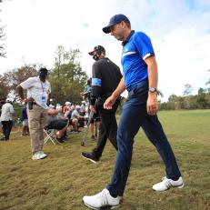 HOUSTON, TEXAS - NOVEMBER 05: Sergio Garcia of Spain looks on during the first round of the Vivint Houston Open at Memorial Park Golf Course on November 05, 2020 in Houston, Texas. (Photo by Carmen Mandato/Getty Images)