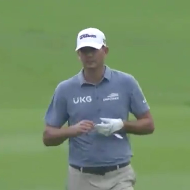 Watch a PGA Tour pro make an albatross and react like he rolled in a