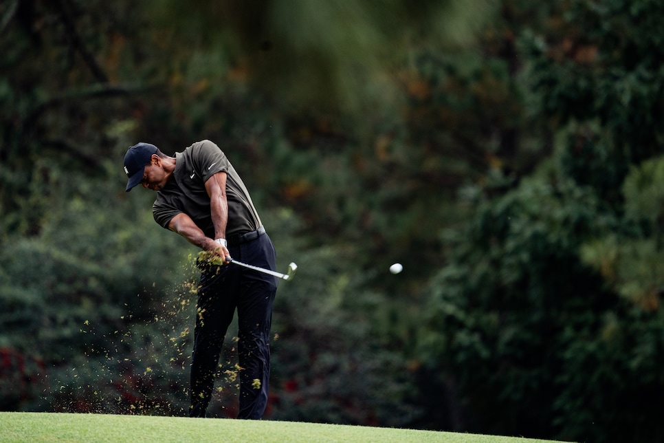 The Masters: Third round suspended as rain drenches field at