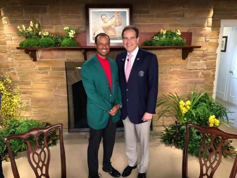 Jim Nantz on his visits with Tiger Woods over 25 years at Augusta National
