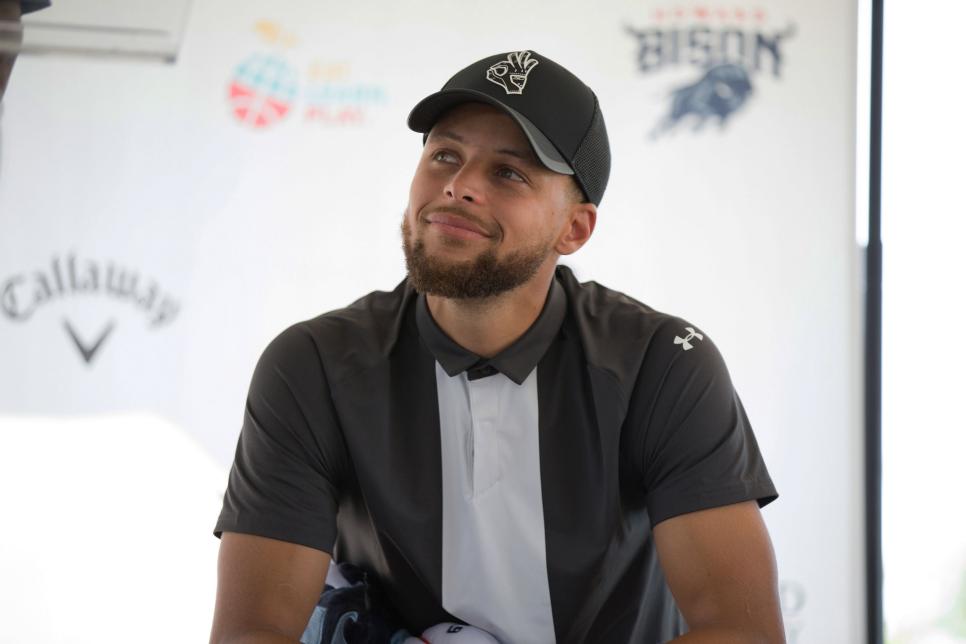 WASHINGTON, DC - AUGUST 19: Stephen Curry launches first NCAA Division 1 Golf Team for Howard University at G C Langston & Driving Range on August 19, 2019 in Washington, DC. (Photo by Brian Stukes/Getty Images)