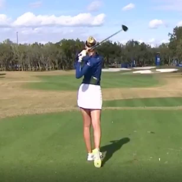 Watch Nelly Korda Drive The Green On A 330 Yard Hole For The Second Day In A Row Golf News And Tour Information Golfdigest Com