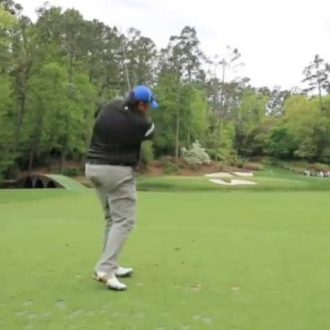 Watch golfer suffer an absolutely brutal shank on Augusta National's 12th hole