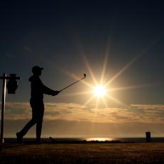 KOHLER, WISCONSIN - SEPTEMBER 25: Daniel Berger of team United States plays his shot from the third tee during Saturday Morning Foursome Matches of the 43rd Ryder Cup at Whistling Straits on September 25, 2021 in Kohler, Wisconsin. (Photo by Mike Ehrmann/Getty Images)
