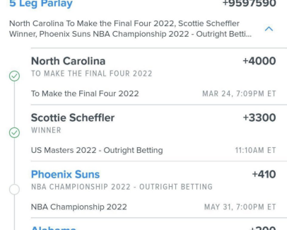 Scottie Scheffler's Masters win kept alive this crazy, multi-sport parlay  worth nearly $1 MILLION, This is the Loop