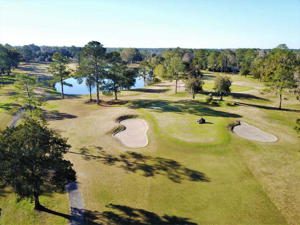 An aerial view of Turkey Creek Golf Club in 2021. 